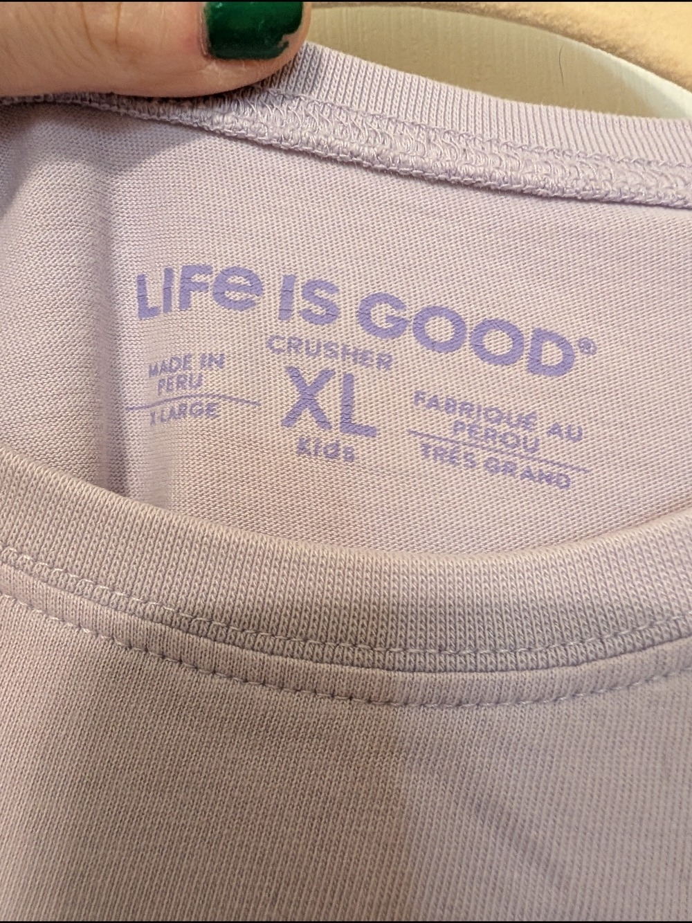 Life Is Good Unicorn Have a Magical Day Lavender Tee - Picture 4 of 5